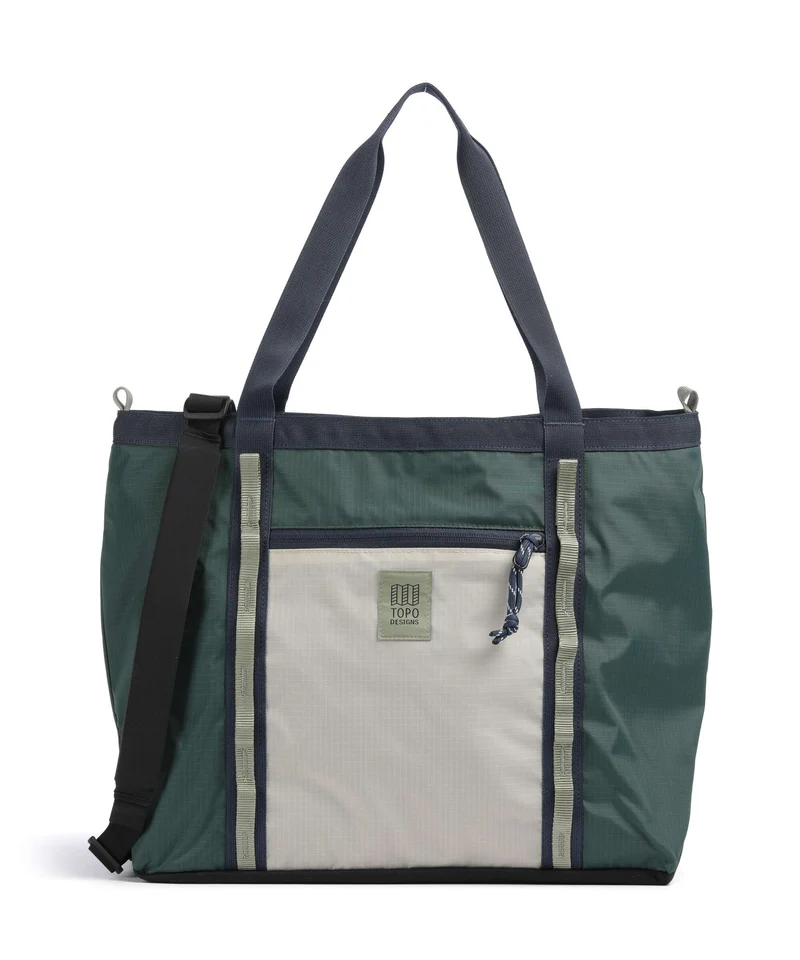 Topo Designs Mountain Utility Shopper forest/bone white