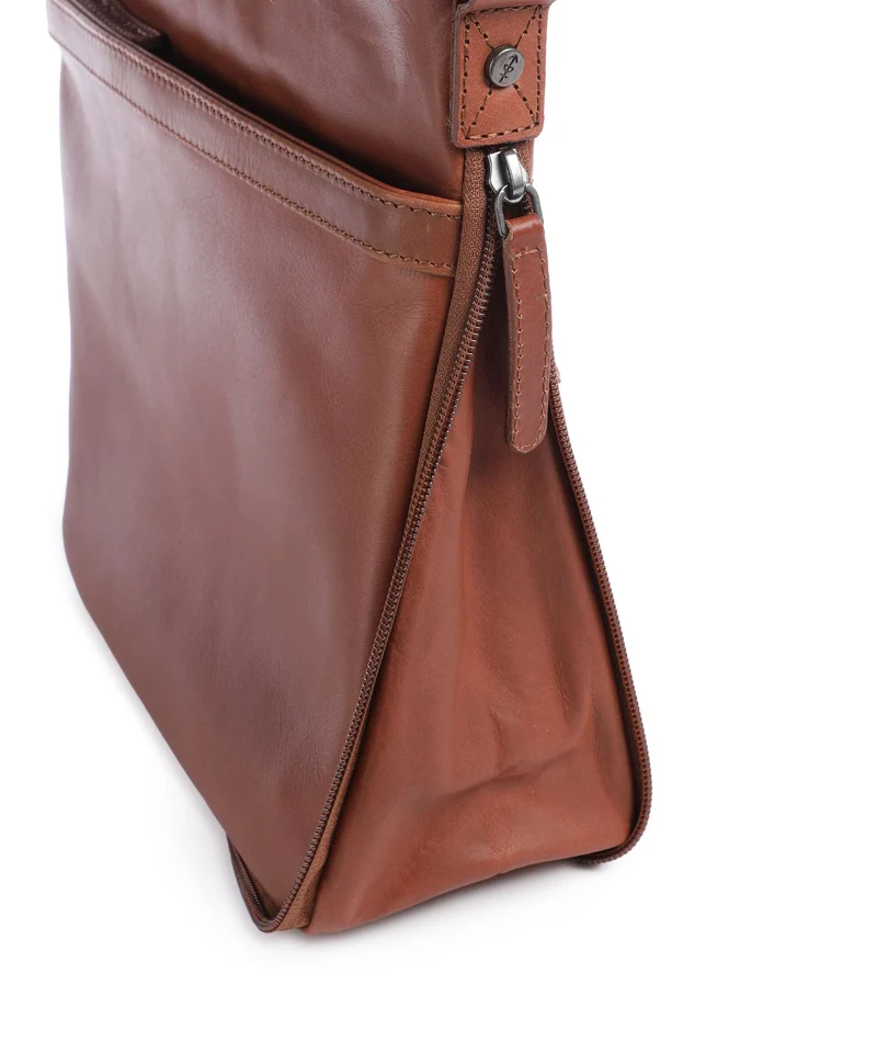 The Chesterfield Brand Wax Pull Up Cow Mirea Umhängetasche cognac