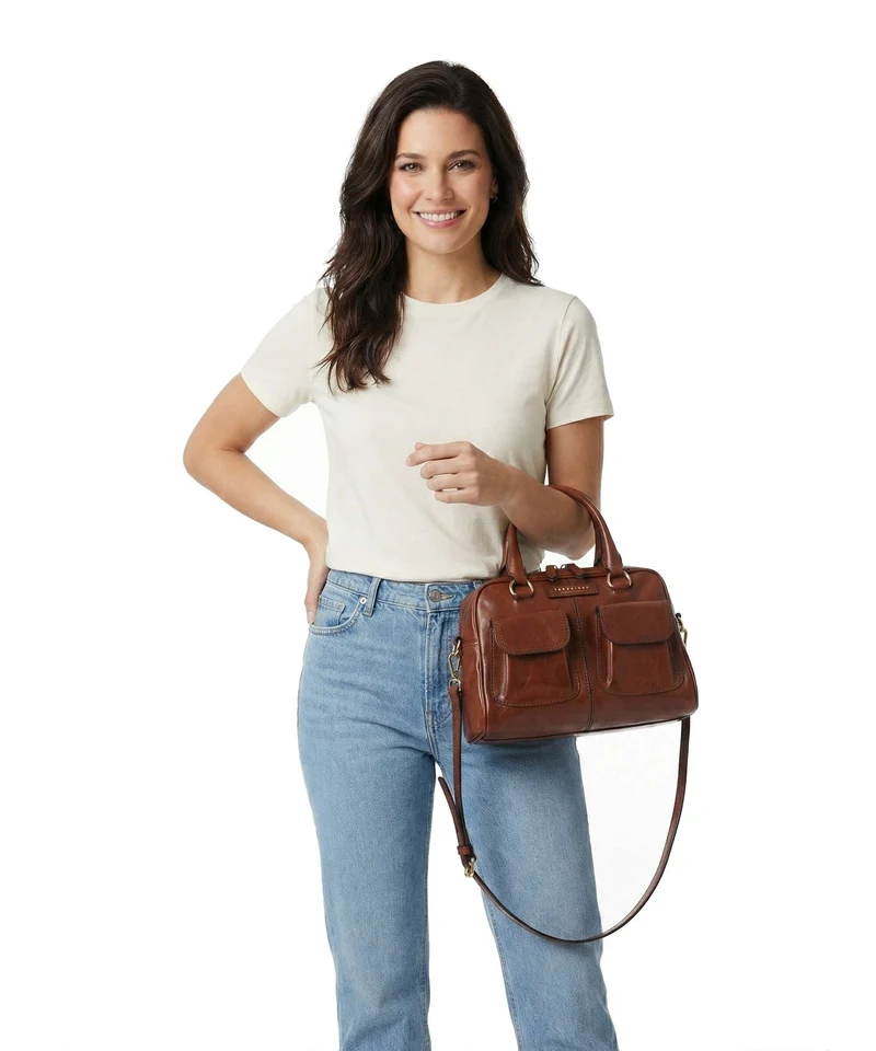 The Bridge Flora Handtasche marrone