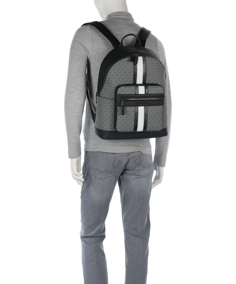 Michael Kors Hudson Rucksack str gray/black