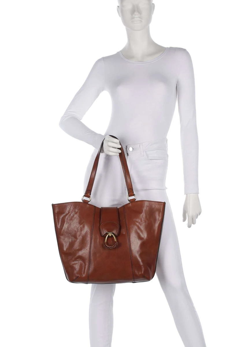 The Bridge Erica Shopper marrone
