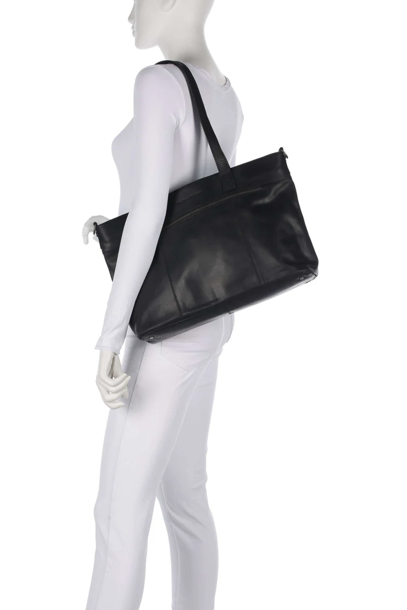 The Chesterfield Brand Wax Pull Up Cow Osira Shopper black