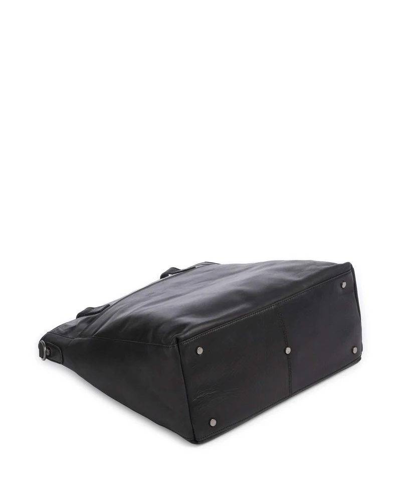 The Chesterfield Brand Wax Pull Up Cow Mosel Shopper black