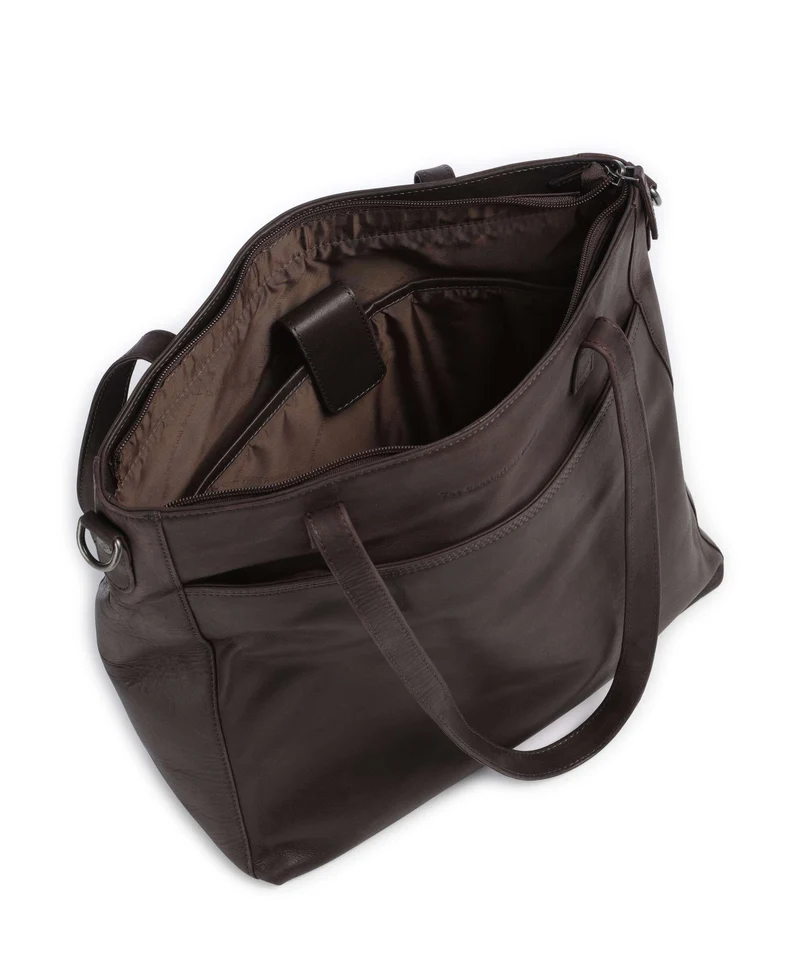 The Chesterfield Brand Wax Pull Up Cow Mosel Shopper brown