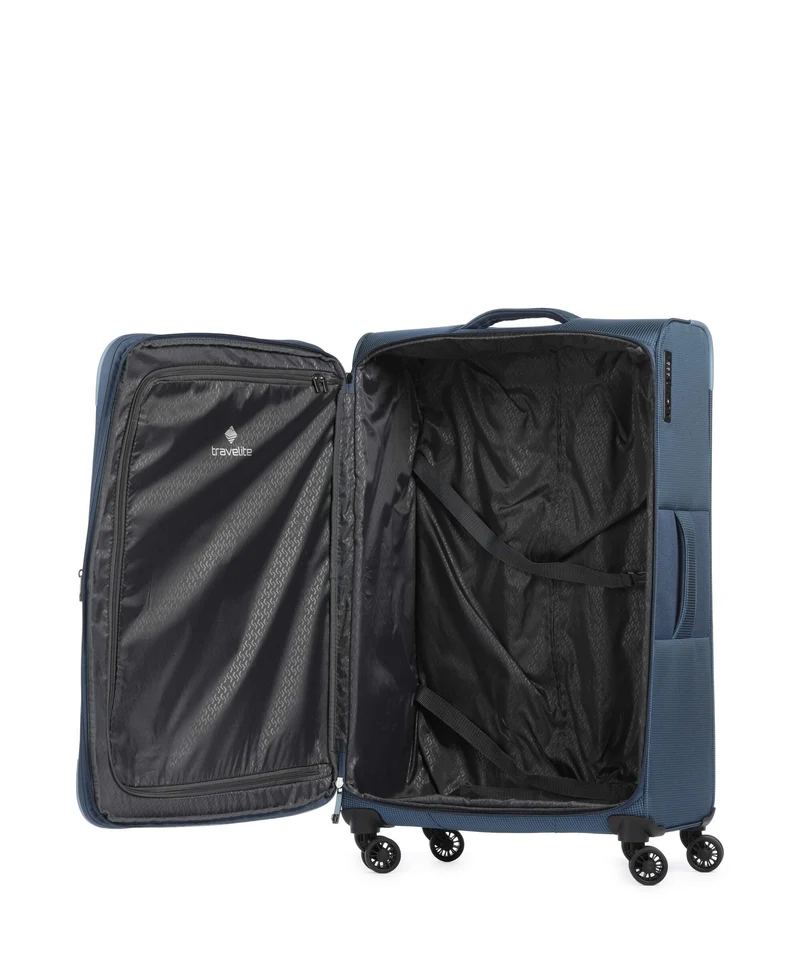 Travelite Corsiica 4-Rollen Trolley Set blue