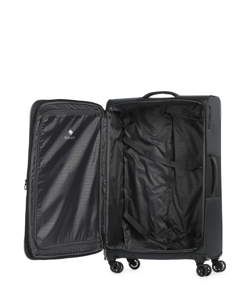 Travelite Corsiica 4-Rollen Trolley Set black