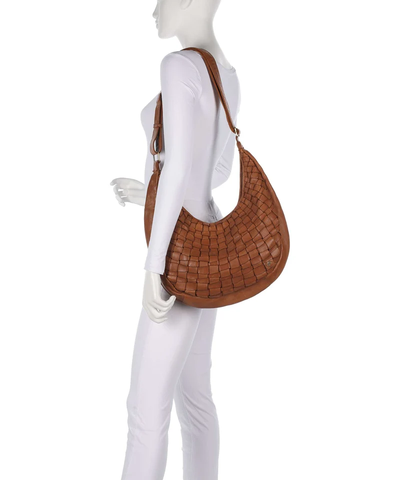 Depeche Warsaw Beuteltasche vintage cognac
