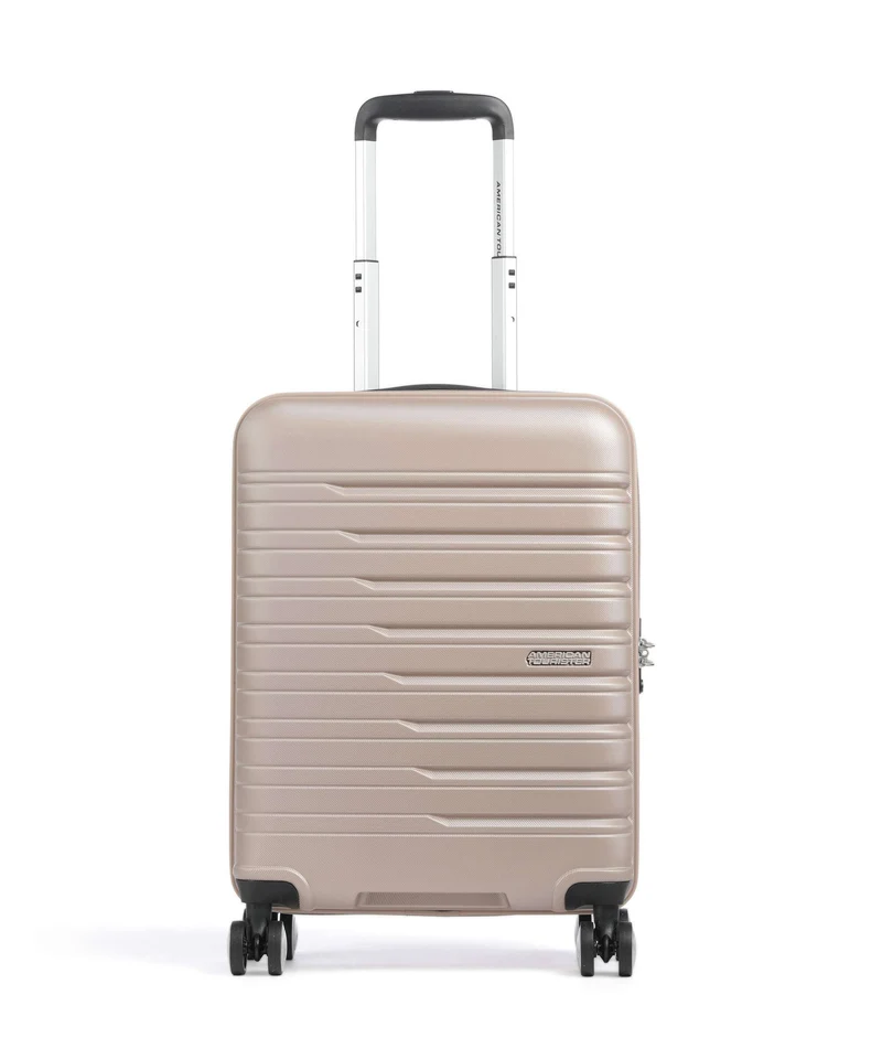 American Tourister Flashline 4-Rollen Trolley ivory gold
