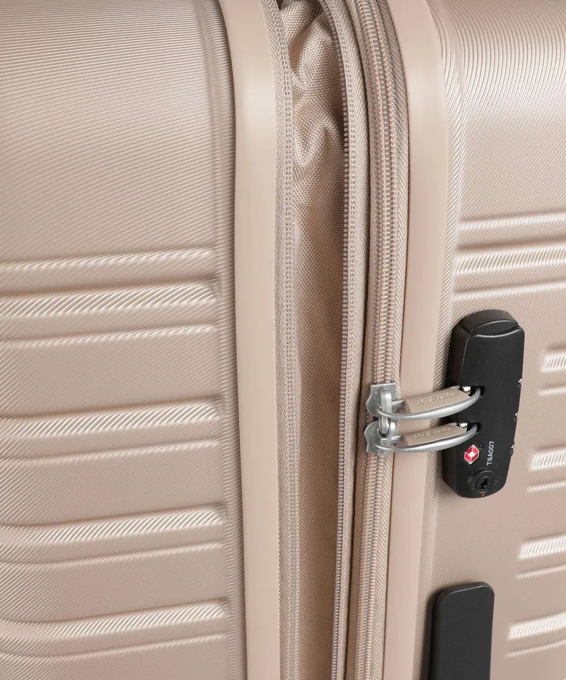 American Tourister Flashline 4-Rollen Trolley ivory gold