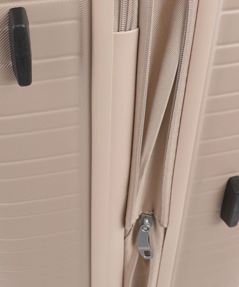 American Tourister Flashline 4-Rollen Trolley ivory gold