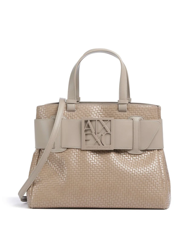 Armani Exchange Susy Soft Woven S Handtasche sand