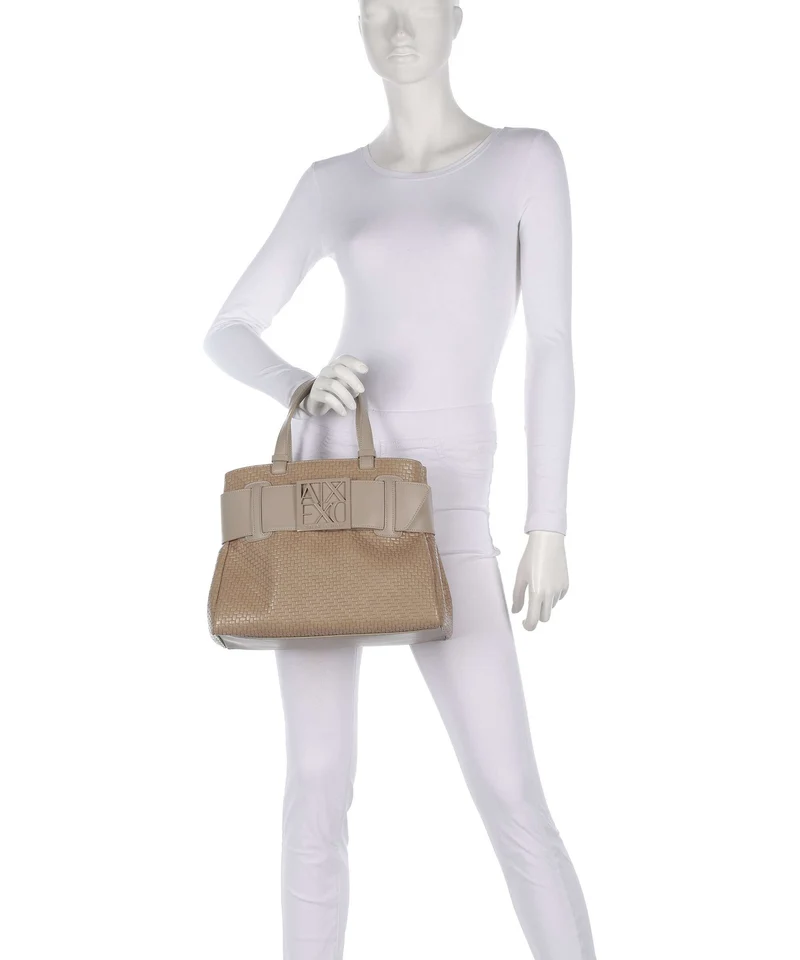 Armani Exchange Susy Soft Woven S Handtasche sand