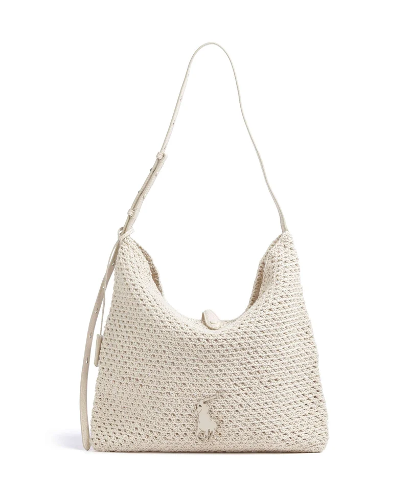 Polo Ralph Lauren Play Large Beuteltasche ivory