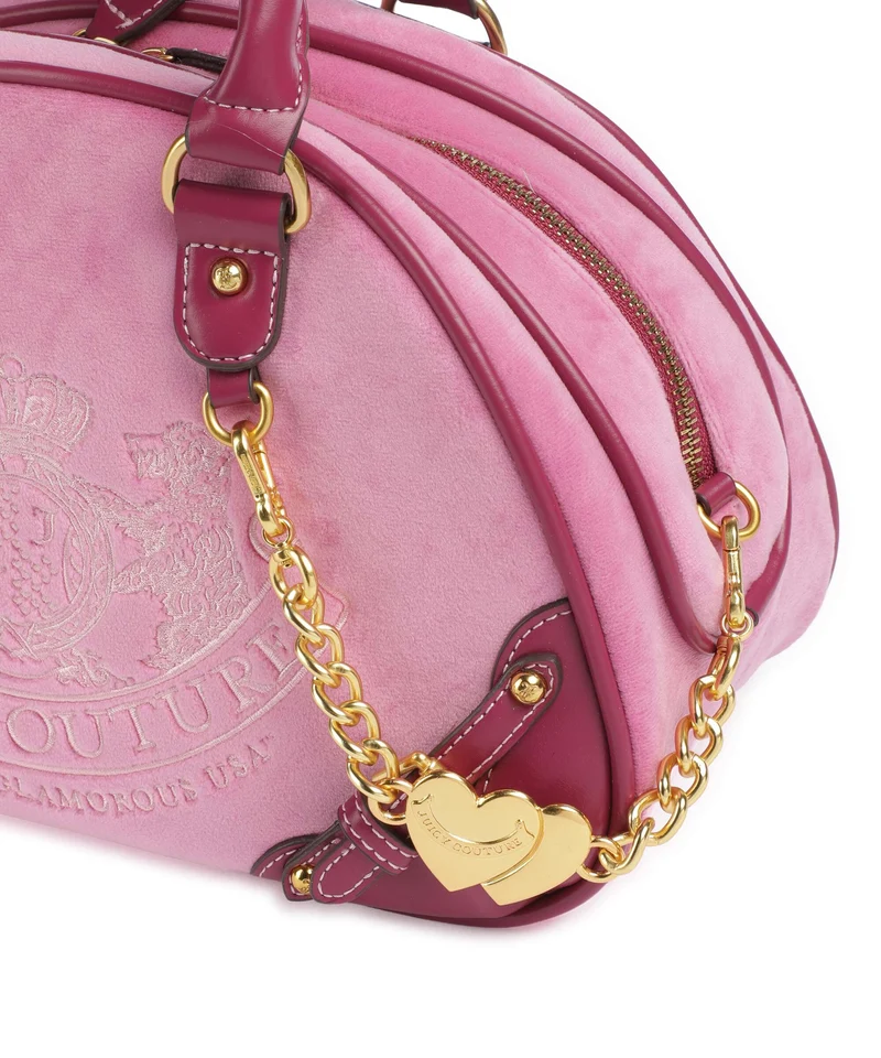 Juicy Couture Twig Narrative Velvet Handtasche super pink