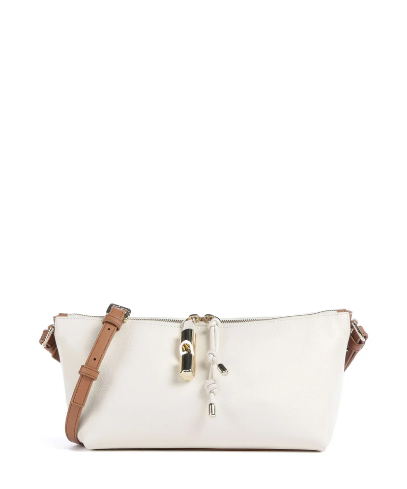 Furla Debby Mini Schultertasche panna/brandy