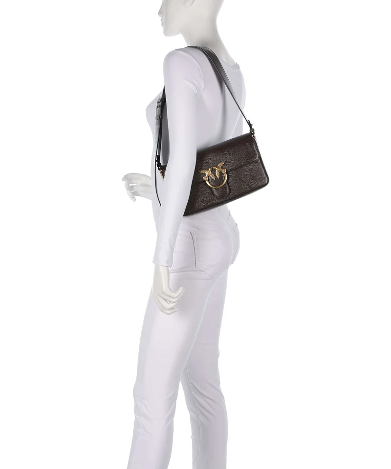 Pinko Love One Classic Slouchy Schultertasche marrone/chicco di caffe/antique