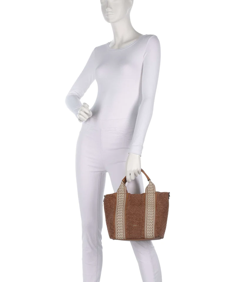 Abro Raffia Kaia Handtasche caramel/cognac