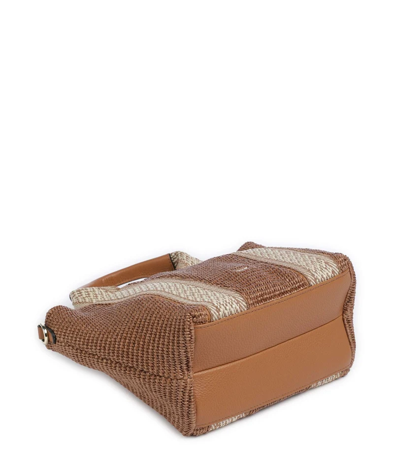 Abro Raffia Kaia Handtasche caramel/cognac