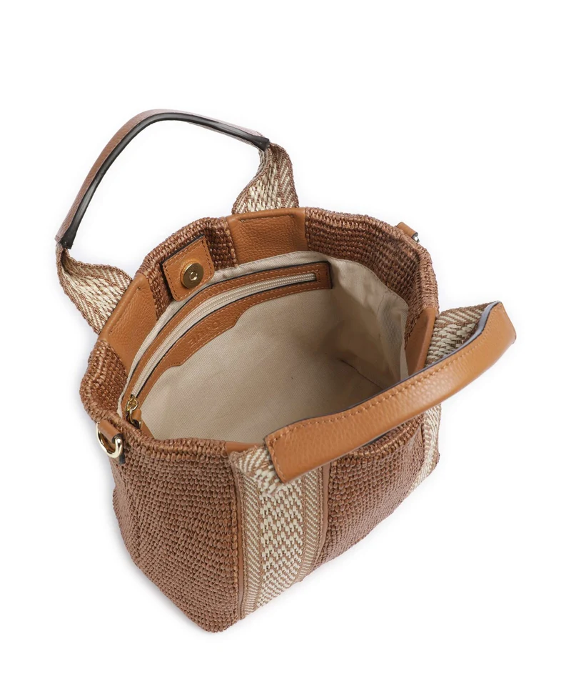 Abro Raffia Kaia Handtasche caramel/cognac