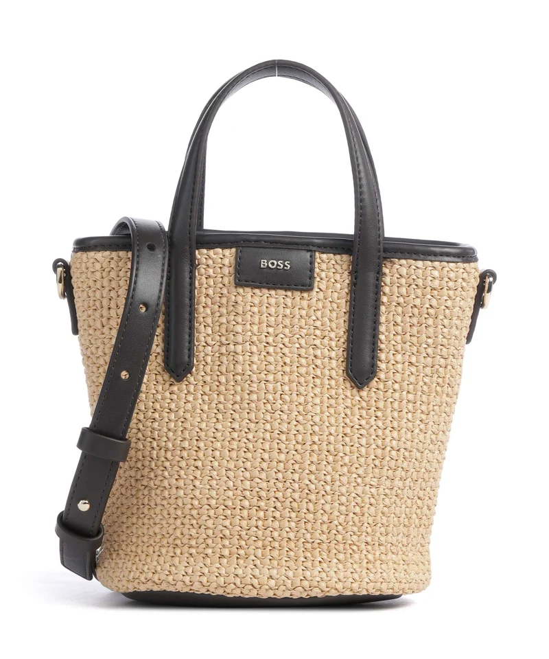 BOSS Jala Bucket Handtasche open white