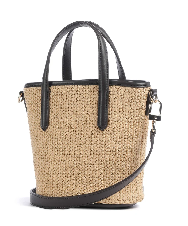 BOSS Jala Bucket Handtasche open white