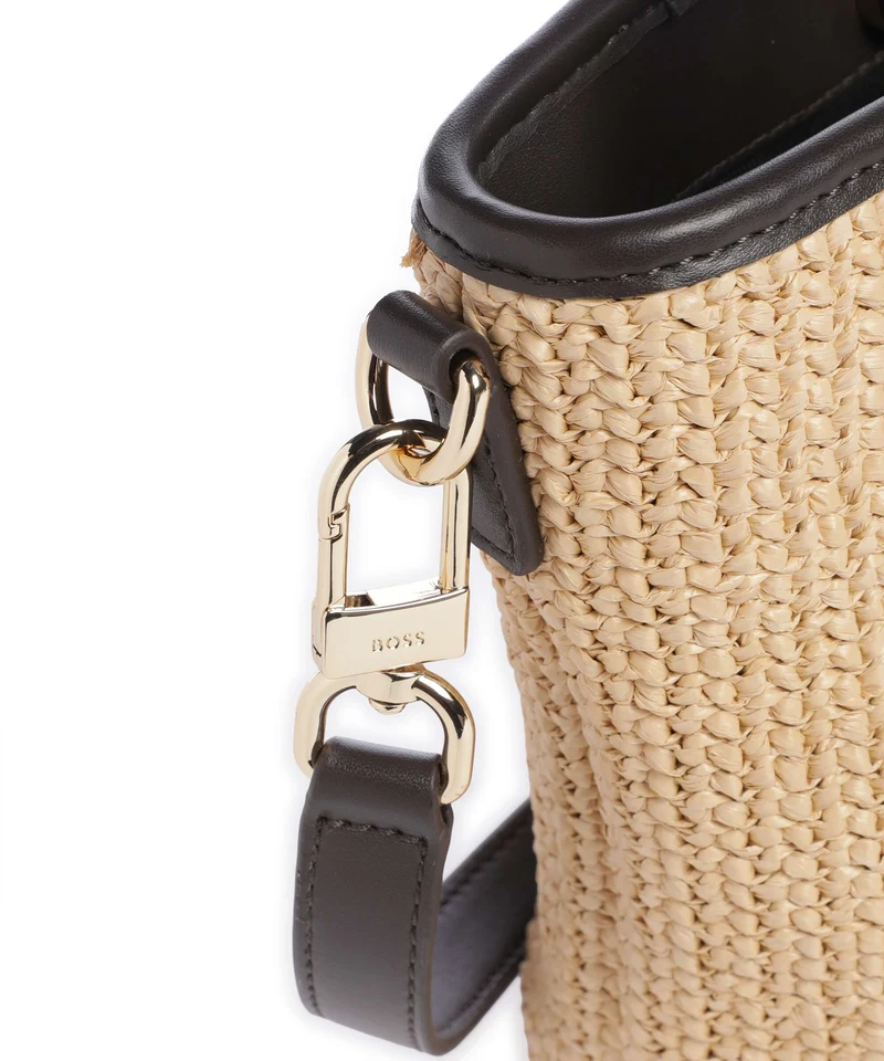 BOSS Jala Bucket Handtasche open white