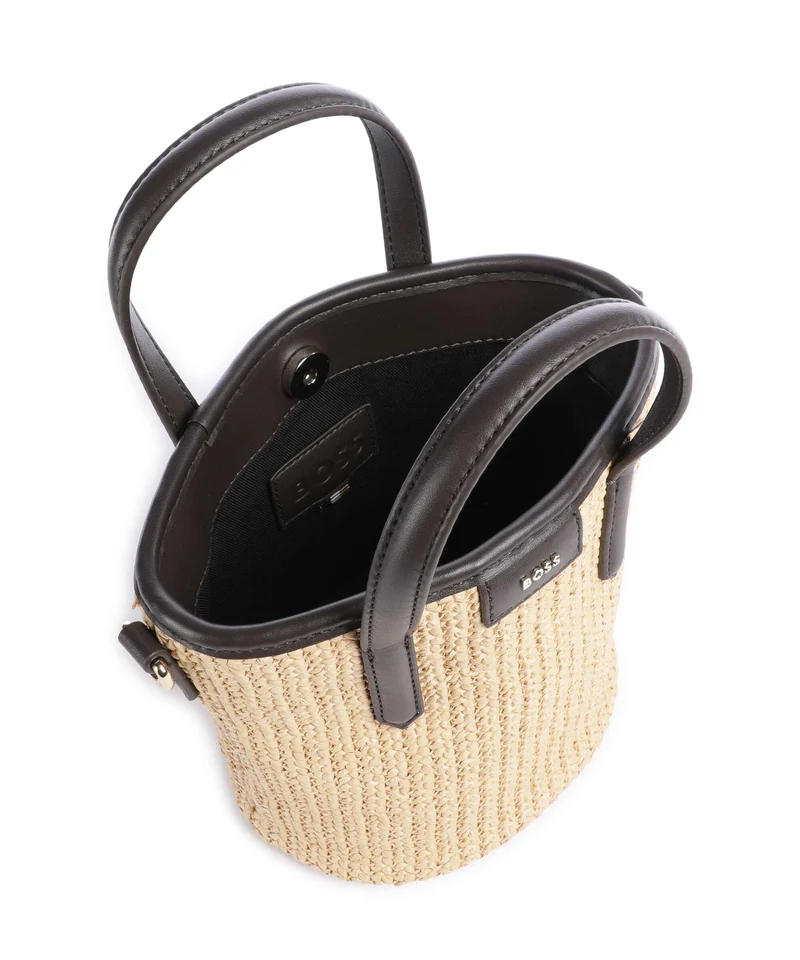 BOSS Jala Bucket Handtasche open white