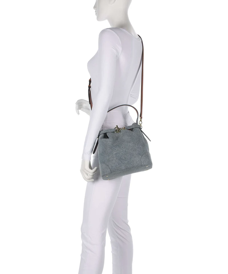 Lauren Ralph Lauren Blaike Medium Bucket Handtasche blue/lauren tan