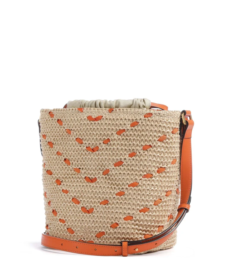 Pinko Bucket Handtasche paglia/arancio/antique gold