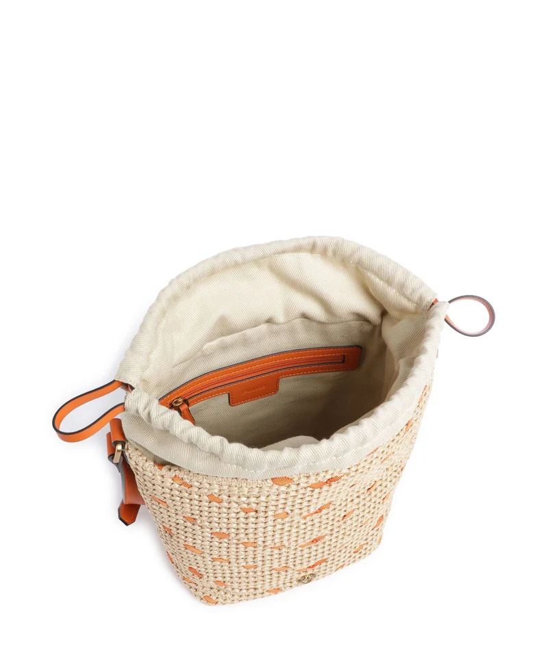 Pinko Bucket Handtasche paglia/arancio/antique gold