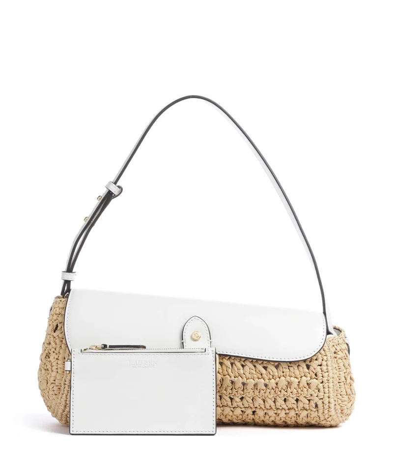 Lauren Ralph Lauren Tasha Medium Schultertasche natural/white