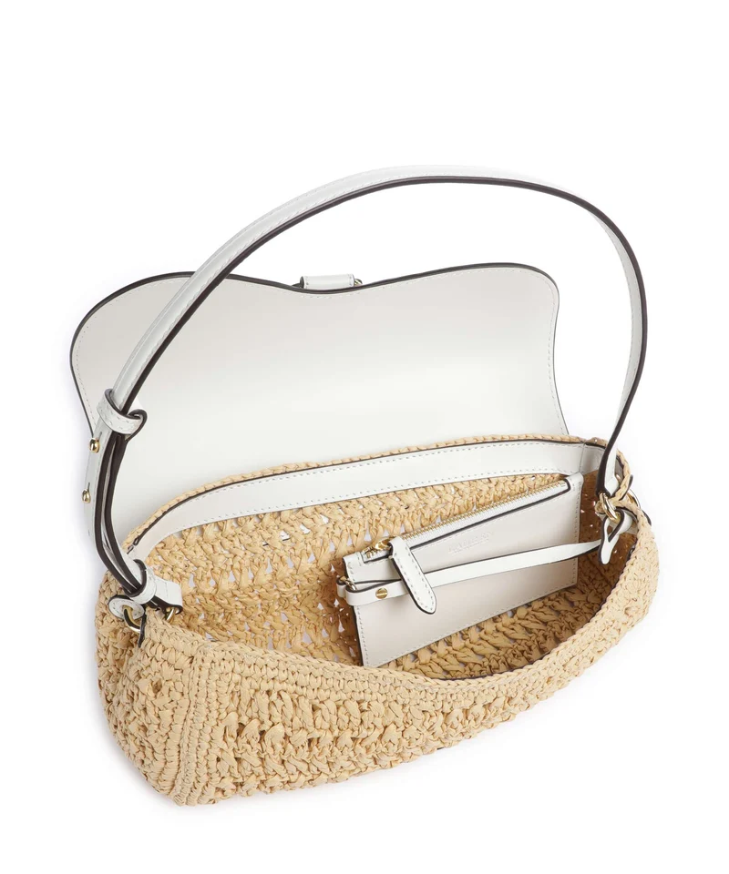 Lauren Ralph Lauren Tasha Medium Schultertasche natural/white