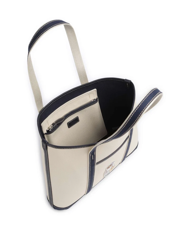 Polo Ralph Lauren Canvas Small Shopper ecru/newport navy