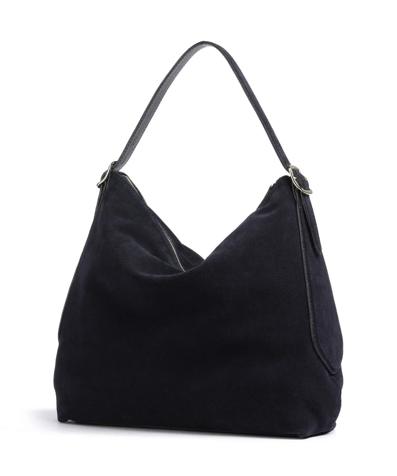 Abro Suede Carina Beuteltasche navy