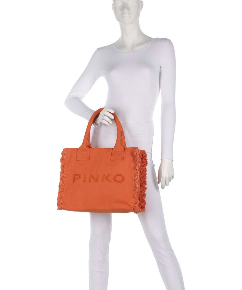 Pinko Beach Handtasche arancio bruc
