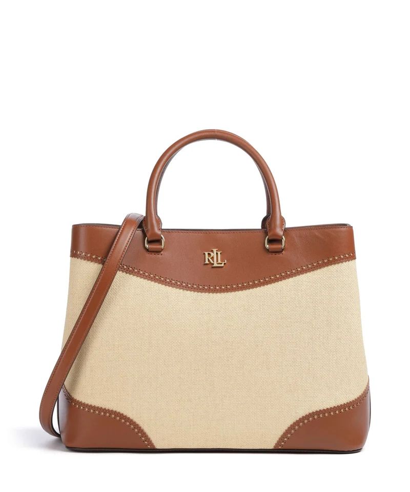 Lauren Ralph Lauren Marcy 36 Handtasche dark natural/lauren tan