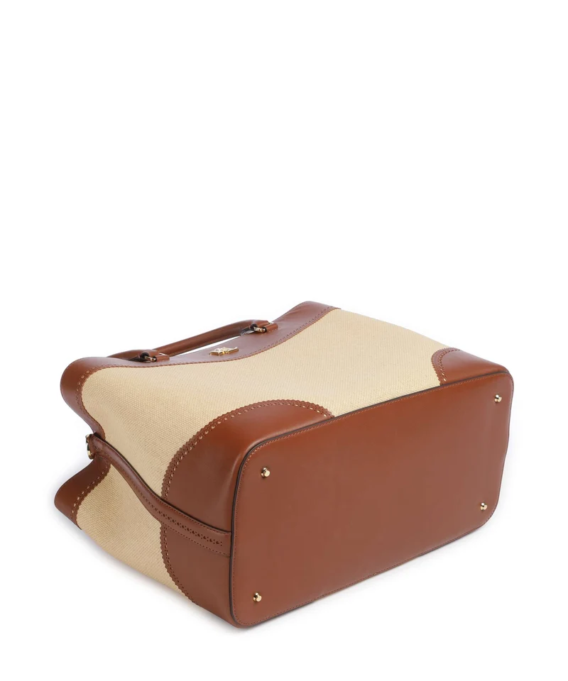 Lauren Ralph Lauren Marcy 36 Handtasche dark natural/lauren tan