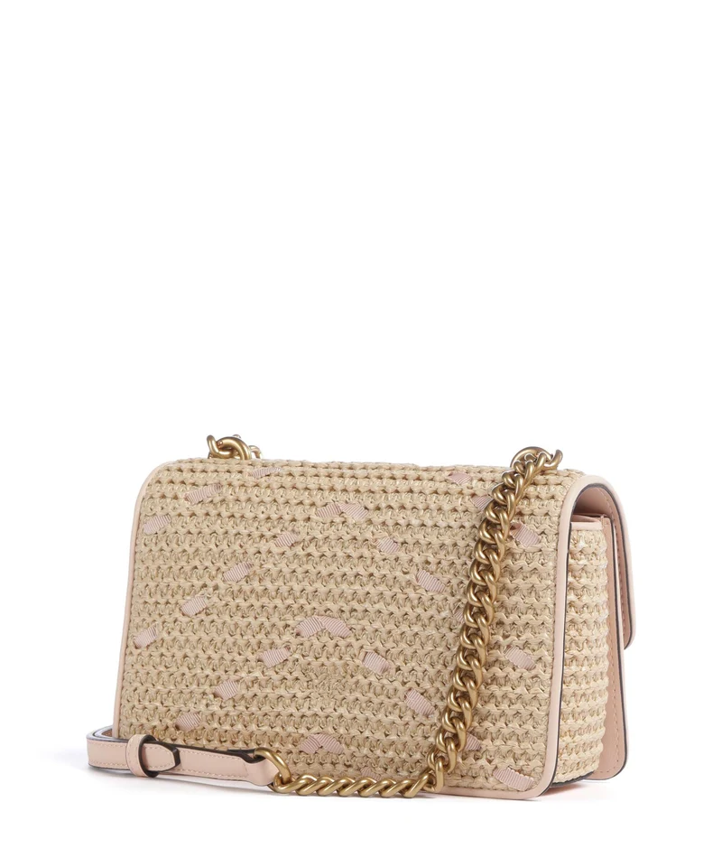 Pinko Love One Mini Umhängetasche paglia/rosa/antique gold