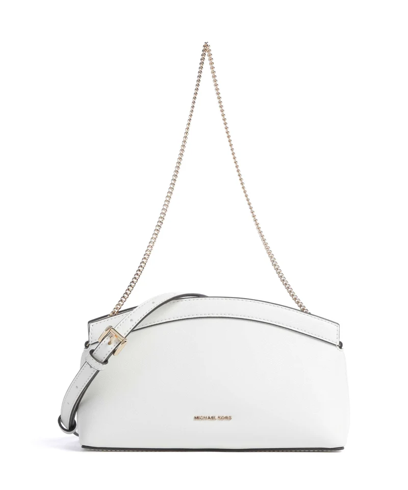 Michael Kors Athena Dome Chain Small Schultertasche optic white