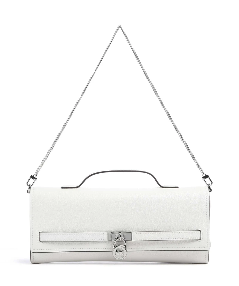 Michael Kors Hamilton Moderne Medium Schultertasche optic white