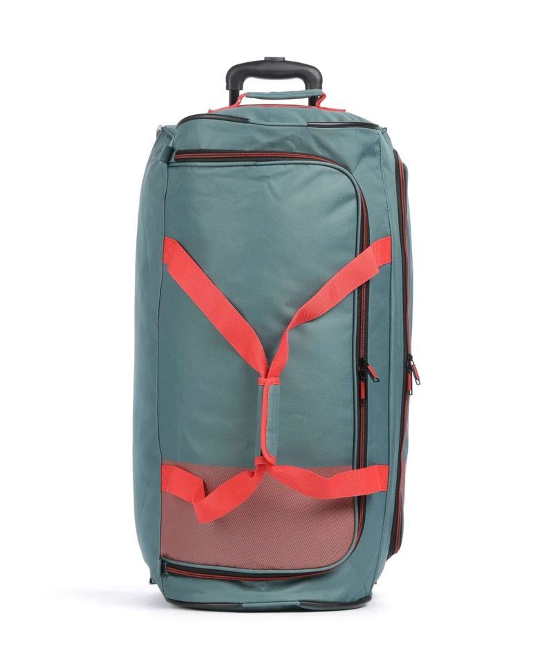 Travelite Basics Rollenreisetasche grün/orange