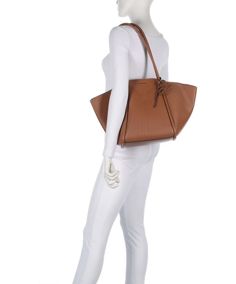Karl Lagerfeld K/Wellen Medium Shopper dark tan