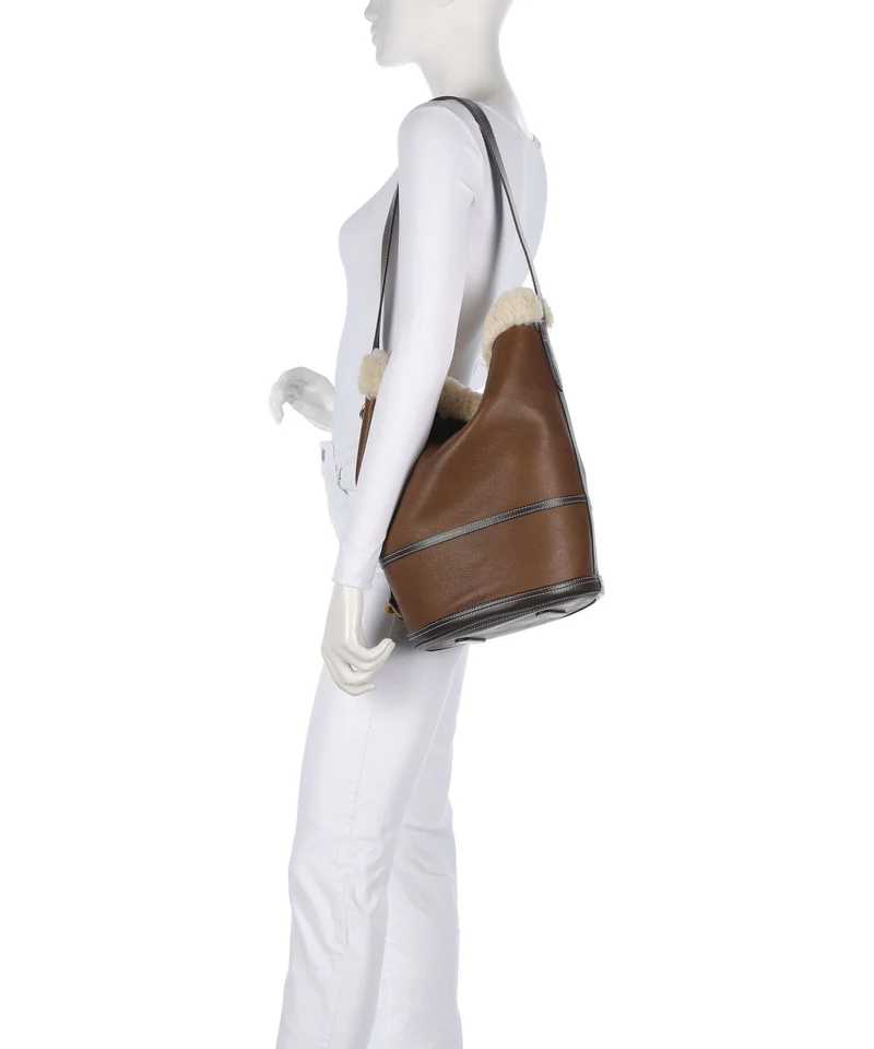 Polo Ralph Lauren Bellport Medium Bucket Handtasche luggage/cream