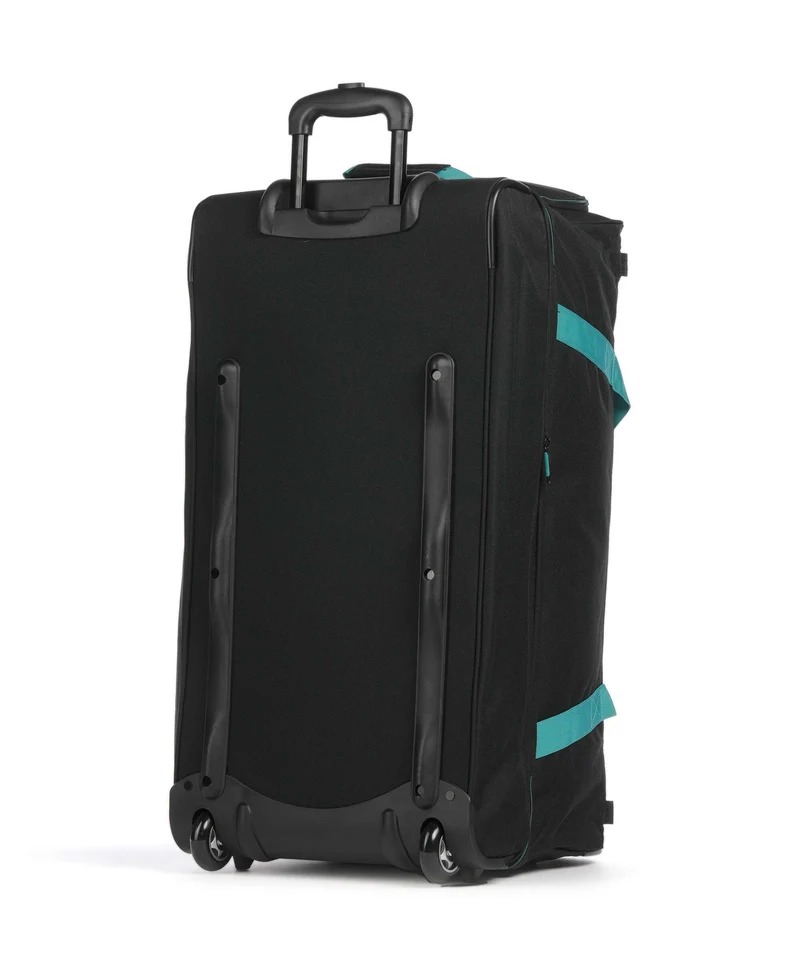Travelite Basics Rollenreisetasche schwarz/petrol