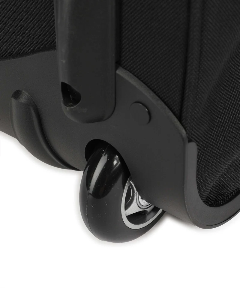 Travelite Basics Rollenreisetasche schwarz/petrol