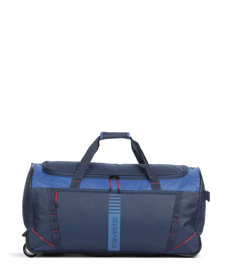 Travelite Basics Rollenreisetasche marine/rot