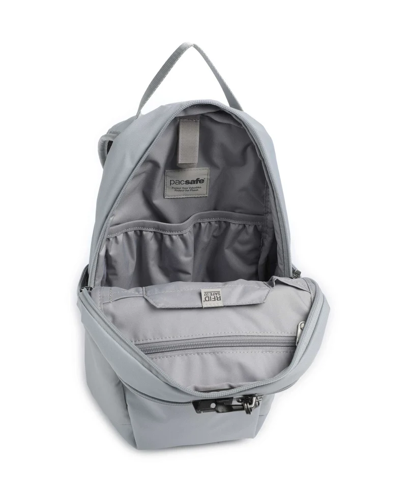 Pacsafe V 12 Rucksack digital gray