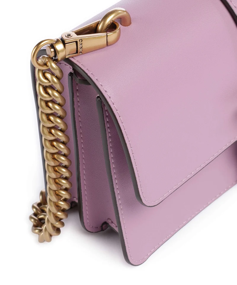 Pinko Love One Mini Umhängetasche lilla/antique gold