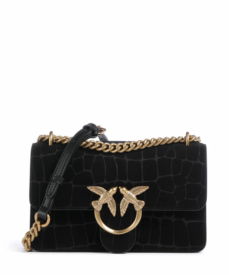 Pinko Love One Mini Schultertasche nero/antique gold