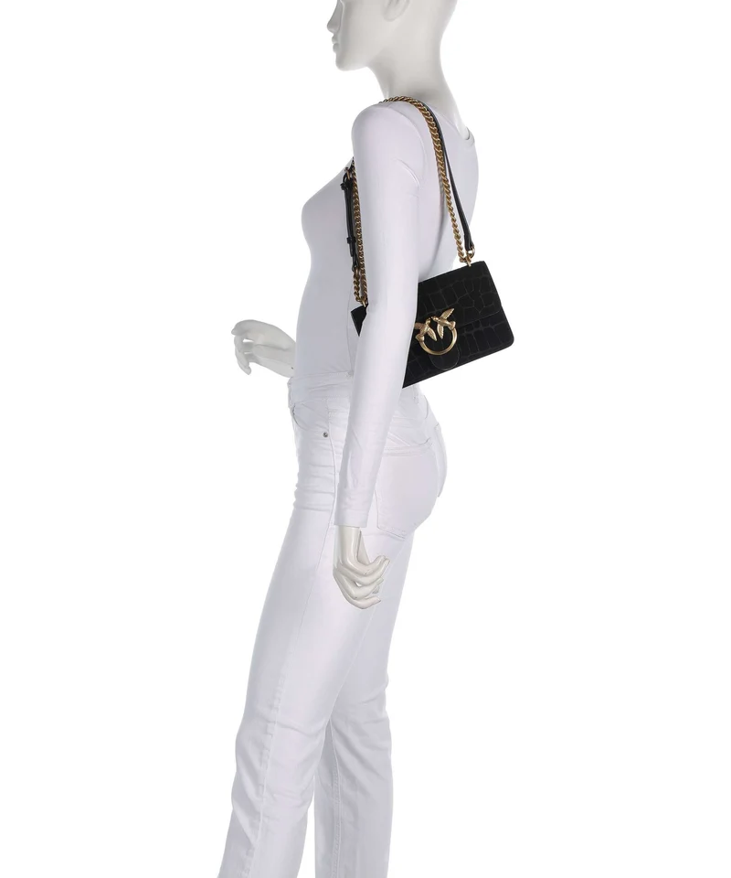 Pinko Love One Mini Schultertasche nero/antique gold